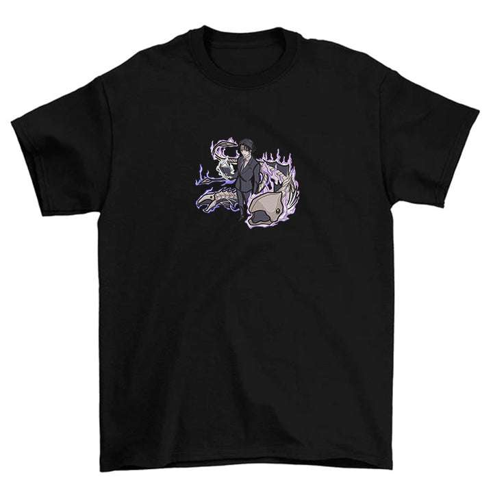 KAEL - Chrollo Lucifer Oversize Tshirt Yeniden Yapılandırılmış Nakış