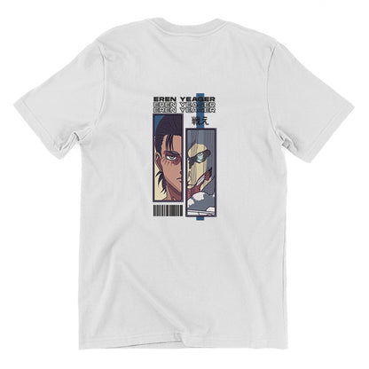 KAEL -Eren Yeager Oversize Tshirt Yeniden Yapılandırılmış Nakış