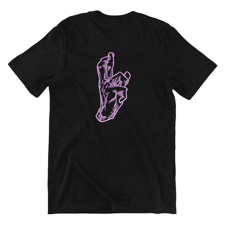 KAEL - Gojo Satoru Cursed Hand Sign Oversize Tshirt Yeniden Yapılandırılmış Nakış