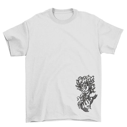 KAEL - Monkey D. Luffy Oversize Tshirt Yeniden Yapılandırılmış Nakış