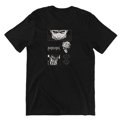KAEL - Guts Skull Oversize Tshirt Yeniden Yapılandırılmış Nakış